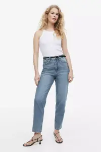 Women Mom Loose Fit Ultra High Ankle Jeans