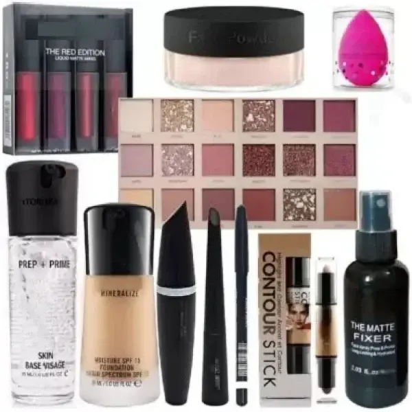 Hd Waterproof Makeup Kit Combo For Women & Girls}