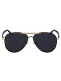 Black Polarized Aviator Sunglasses