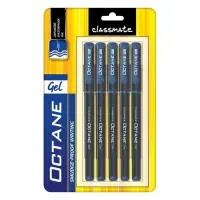 Classmate Gel Pen - Blue, Octane, Blister Pack, 5 pcs